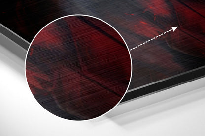 Red Eagle Brushed Aluminum Dibond Wall Art