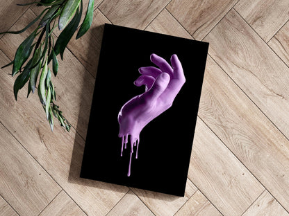 Hand in Paint Aluminum Print